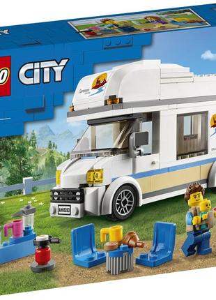 Лего сити lego city holiday camper van отпуск в доме на колёсах [[60283]]