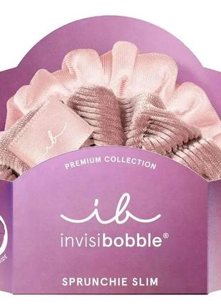 Резинка-браслет для волосся invisibobble sprunchie slim premium la vie en rose1 фото