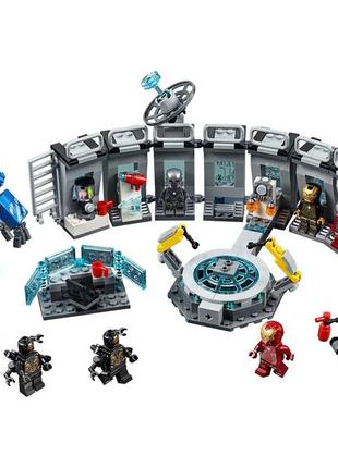 Лего марвел lego marvel super heroеs iron man hall of armor лаборатория железного человека [-76125-]3 фото