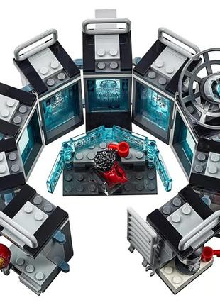 Лего марвел lego marvel super heroеs iron man hall of armor лаборатория железного человека [-76125-]5 фото