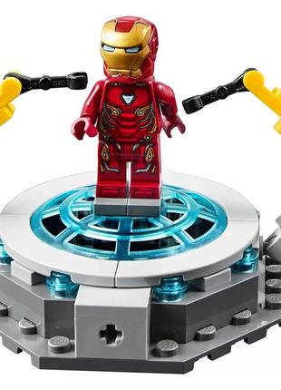 Лего марвел lego marvel super heroеs iron man hall of armor лаборатория железного человека [-76125-]7 фото