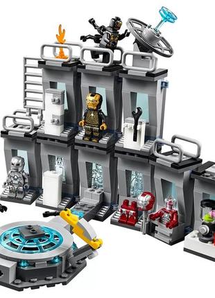 Лего марвел lego marvel super heroеs iron man hall of armor лаборатория железного человека [-76125-]6 фото