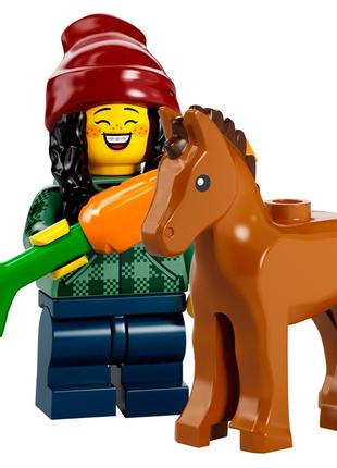 Lego минифигруки серия 22 - лошадь и конюх 71032-5