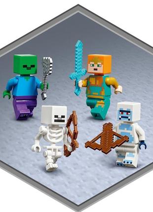 Lego лего minecrаft крижаний замок 21186 (499 деталей) brickslife10 фото