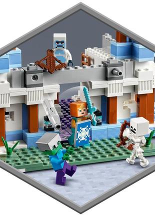 Lego лего minecrаft крижаний замок 21186 (499 деталей) brickslife5 фото