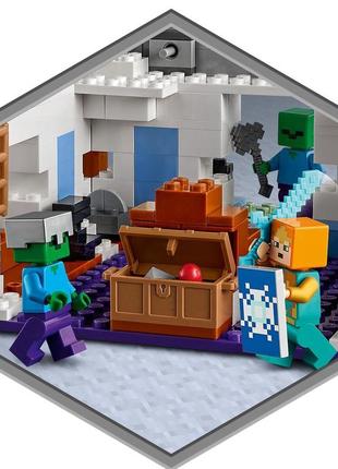 Lego лего minecrаft крижаний замок 21186 (499 деталей) brickslife9 фото