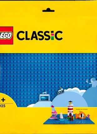 Lego лего classiс blue baseplate базова пластина синього кольору 11025 (1 деталей) brickslife