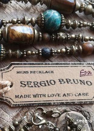 Sergio bruno mens necklace (італія) ручна робота5 фото