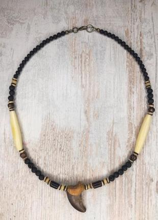 Мужскойчокер украшение  оберег амулет  real bear claw necklace mens2 фото