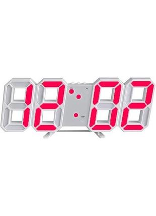 Цифровые настенные часы kieyeeno. светодиодный 3d затемненный ночник с usb перезаряжается 12/24 часа.