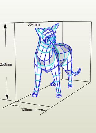 Paperkhan набор для создания 3d фигур кошка кот котенок оригами паперкрафт фигура развивающий набор антистресс