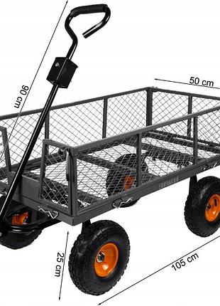 Тележка садовая maltec 100л (польша) 3