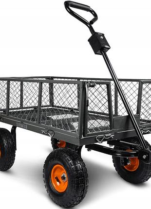 Тележка садовая maltec 100л (польша) 4
