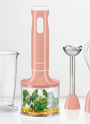 Блендер миксер чоппер 3 в 1 silvercrest ssms 600 d3 pink германия
