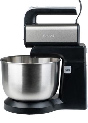 Міксер стаціонарний sokany cx-6652 stand mixer міксер кухонний міксер