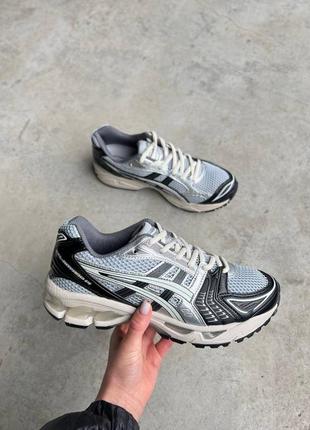 👟 кроссовки asics gel-kayano 14 black silver / наложка bs👟