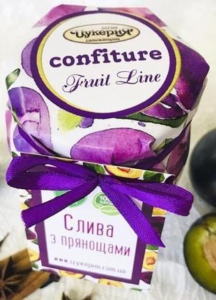 Конфітюр, варення "слива з прянощами" 420г (2 шт)