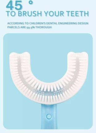 Дитяча зубна щітка 360 градусів від 2-12 років6 фото