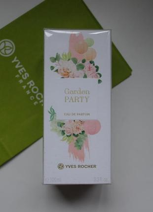 Парфюмированная вода 100 мл garden party  роше yves rocher