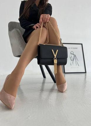 Женская сумка из эко-кожи valentino молодежная, брендовая сумка-клатч маленькая через плечо6 фото