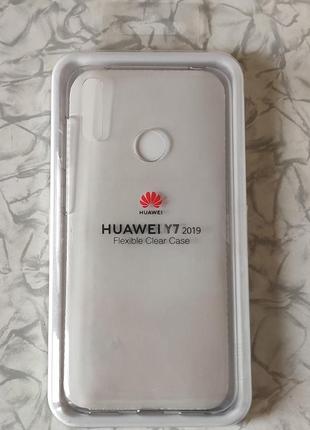 Чехол huawei y7 2019 flexible clear case