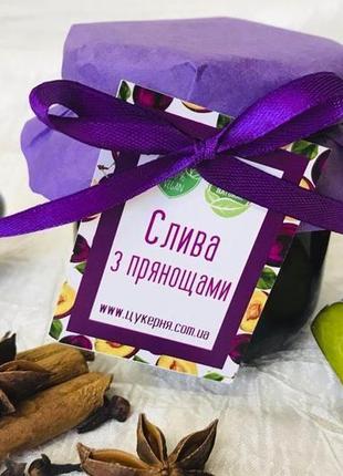 Конфітюр, варення "слива з прянощами" 240г (3 шт)