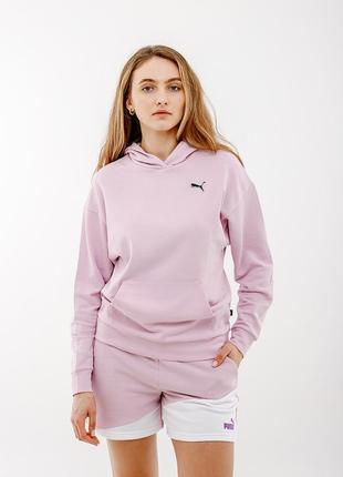 Женская худи puma better essentials hoodie фиолетовый s (7d67598860 s)2 фото