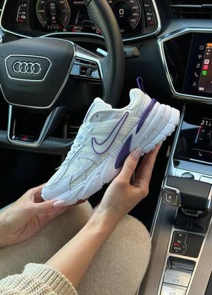 Nike runtekk wmns white purple1 фото