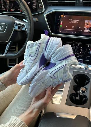 Nike runtekk wmns white purple5 фото