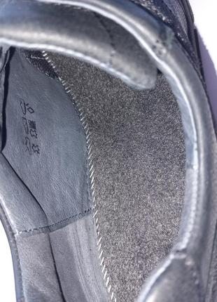 Шкіряні кросівки waldlaufer / німецького виробництва / оригінал /  чорні кросівки на липучках на широку ногу8 фото