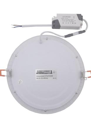 Світильник врізний led round downlight 18w-220v-1300l-4000k alum tnsy4 фото