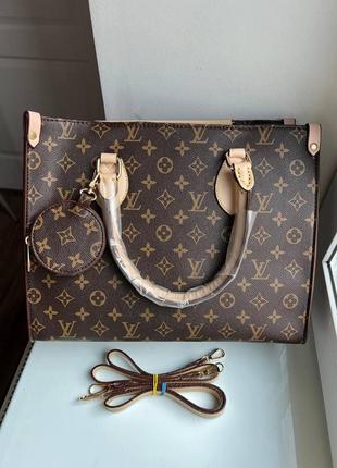 Жіноча сумка з екошкіри луї віттон louis vuitton shopper lv молодіжна, брендова сумка через плече1 фото