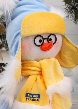 Интерьерная фигурка новогодняя снеговик все будет украина 32 см2 фото