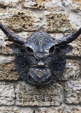 Оберег ′бык′ ′ тавр′ настенная скульптура