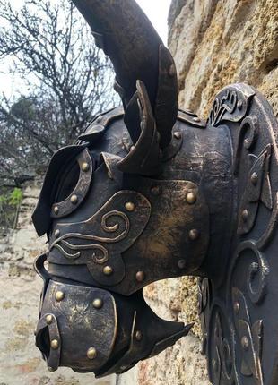 Оберіг ′бик′ ′ тавр′ настінна скульптура8 фото