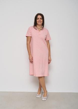 Батальная рубашка с коротким рукавом - нежное кружево