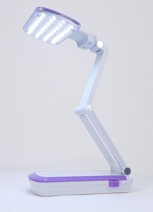 Светодиодная настольная led лампа с аккумулятором 2w, 200 lm, 6000k sneha (997982)2 фото