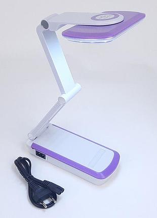 Светодиодная настольная led лампа с аккумулятором 2w, 200 lm, 6000k sneha (997982)