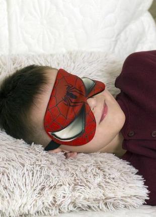 Маска для сну герої марвел спайдермен людина павук1 фото