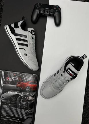 Кроссовки мужские сетка/замш adidas runner pod-s3.1 dark gray black