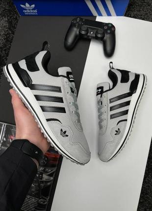 Кроссовки мужские сетка/замш adidas runner pod-s3.1 dark gray black2 фото