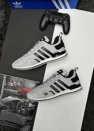 Кроссовки мужские сетка/замш adidas runner pod-s3.1 dark gray black3 фото