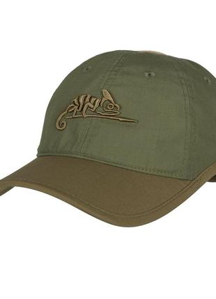 Бейсболка helikon-logo cap olive green/adaptive green