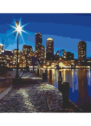 Картина за номерами вечірнє місто. пейзаж 40*50 см art craft 11004-ac
