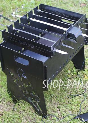 Автоматична шашличниця shop-pan на 8 шампурів