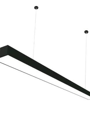 Підвісний чорний світлодіодний лінійний світильник 32w 5000k 2660lm 120см sneha (996559)