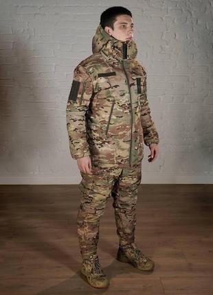 Зимовий тактичний костюм мультикам (тканина softshell +утеплювач холософт)
