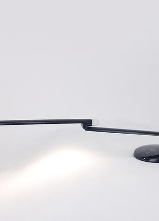 Светодиодная настольная лампа led черная с ночником, usb, dimmer, работает от power bank sneha (998857 8w)3 фото