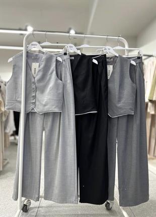 Костюм двойка в стиле zara лен отличное качество 🥰😍