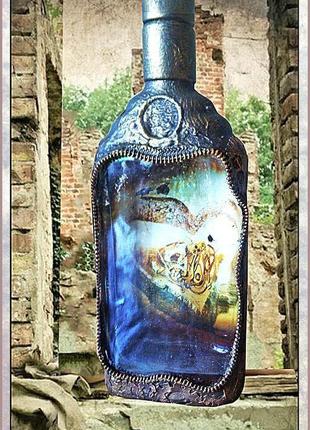 Подарочная бутылка "steampunk - lady", подарки в стиле стимпанк2 фото